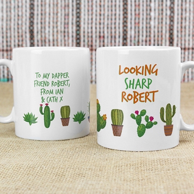 Personalised Cactus Mug Delivery to UK